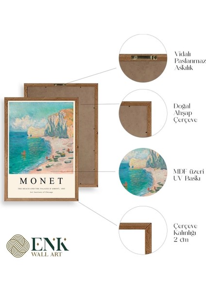 Monet Ahşap Çerçeveli Tablo fırsatları