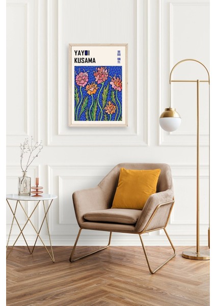 Yayoi Kusama Ahşap Çerçeveli Tablo fiyatları