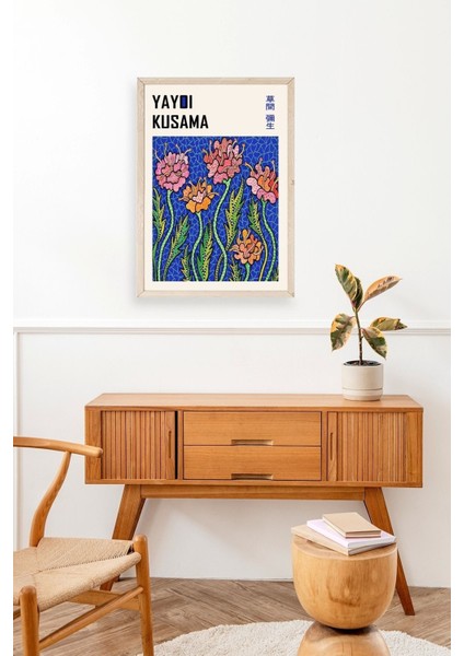 Yayoi Kusama Ahşap Çerçeveli Tablo modelleri
