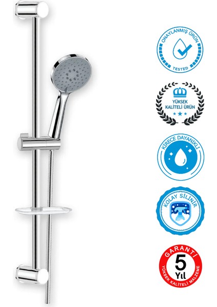 | Valtemo Fonksiyonlu Krom Sürgülü Duş Seti - Kireç Tutmayan Tpe Silikon Başlık fırsatları