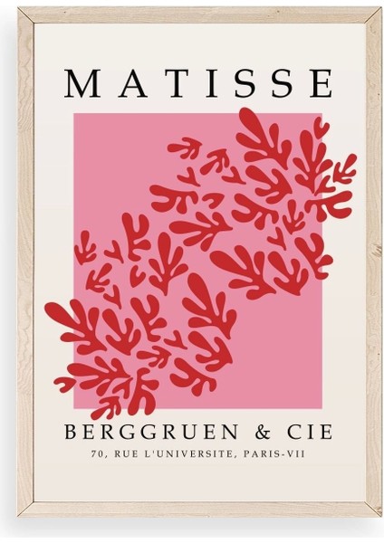 Çiçek Ahşap Çerçeveli Tablo