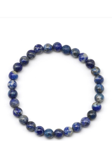 Lapis Lazuli Doğal Taş Bileklik 6 mm Küre Kesim