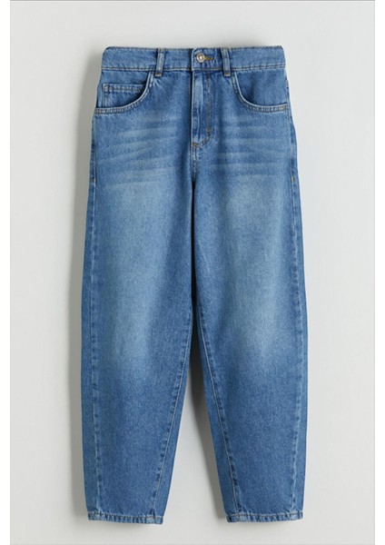 Kız Çocuk Wide Baggy Fit Geniş Paça Jean Pantolon fırsatları