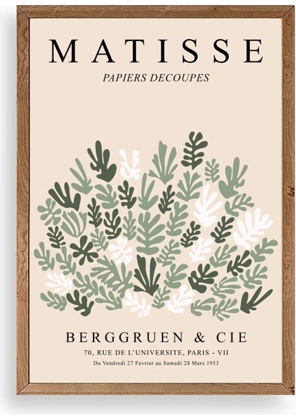 Matisse Ahşap Çerçeveli Tablo