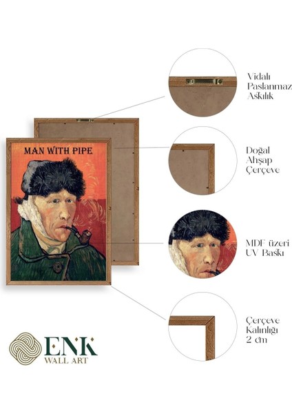 Van Gogh Ahşap Çerçeveli Tablo fırsatları