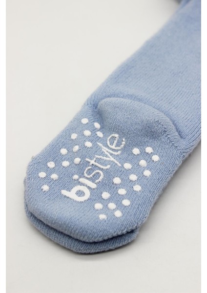 Bistyle Tekli Kaymaz Basic Külotlu Çorap BS50501B Mavi modelleri
