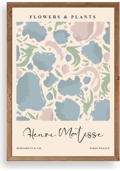 Henri Matisse Ahşap Çerçeveli Tablo