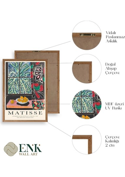 Matisse Ahşap Çerçeveli Tablo fırsatları