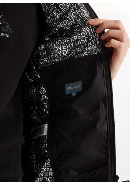 D5WM-YLK3307 Siyah Relaxed Kapitone Erkek Yelek fırsatları