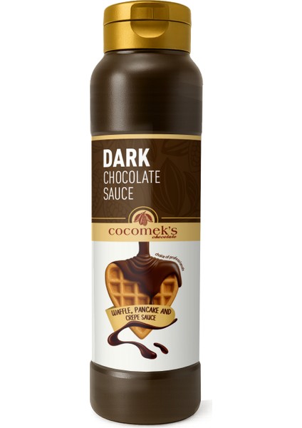 Bitter Çikolatalı Waffle Krep Pankek Sosu 1 kg