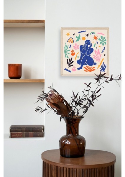 Kadın Ahşap Çerçeveli Tablo modelleri