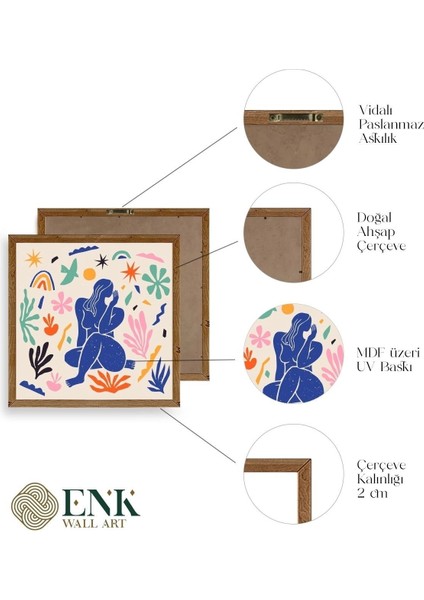 Kadın Ahşap Çerçeveli Tablo indirimleri