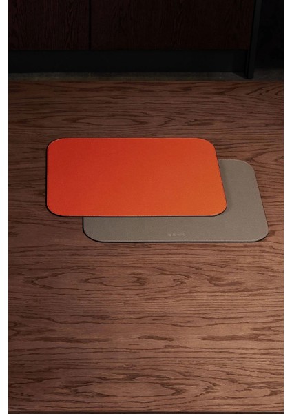 Place Mats HP540 Br|yl Iki Yönlü Gerçek Deri El Yapımı Italyan Seti