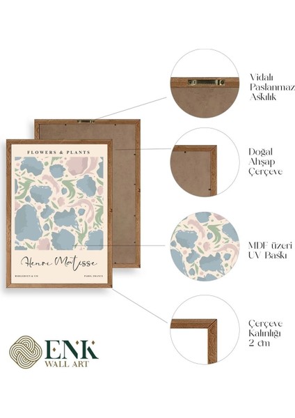 Henri Matisse Ahşap Çerçeveli Tablo fırsatları