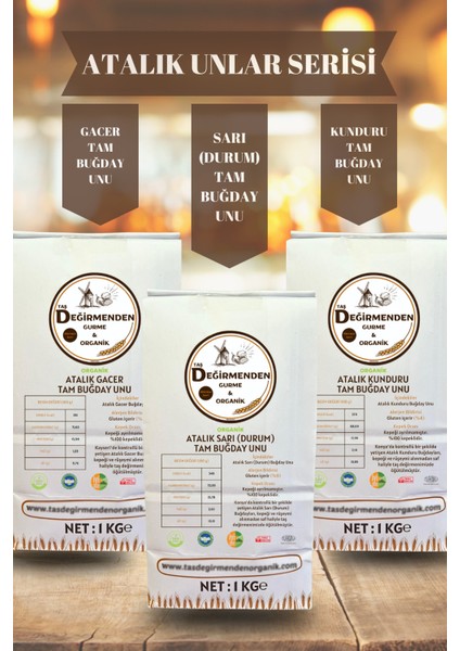 Atalık Unlar Seti 3 (Sarı-Gacer-Kunduru)