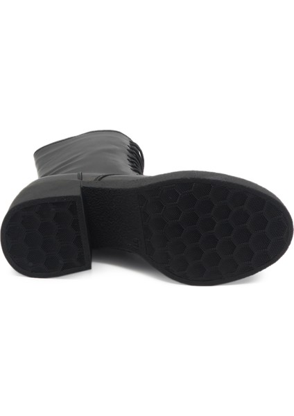 Siyah Casual Deri Kadın Bot fırsatları
