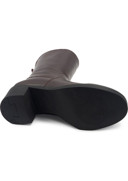 Kahverengi Klasik Deri Kadın Çizme fırsatları