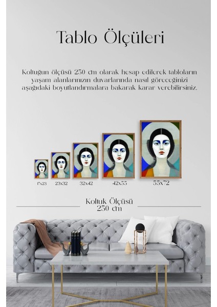 Kadın Ahşap Çerçeveli Tablo indirimleri