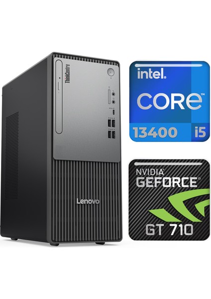 Thinkcentre Neo 50T G5 I5-13400 8gb 512GB SSD 4 GB GT710 Fdos Masaüstü Pc 12UB000ETR 026