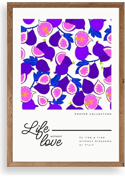 Incir Ahşap Çerçeveli Tablo