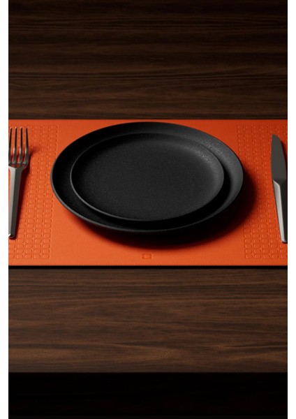 Place Mats HP540 Br|yl Iki Yönlü Gerçek Deri El Yapımı Italyan Seti modelleri
