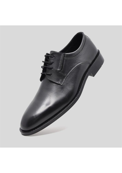 Derby Hakiki Deri Erkek Klasik Ayakkabı Siyah 9755