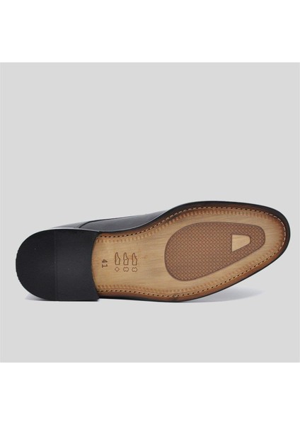 Derby Hakiki Deri Erkek Klasik Ayakkabı Siyah 9755