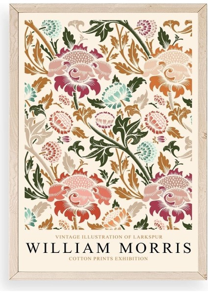 William Morris Ahşap Çerçeveli Tablo