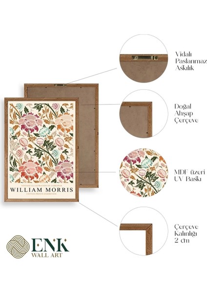 William Morris Ahşap Çerçeveli Tablo fırsatları
