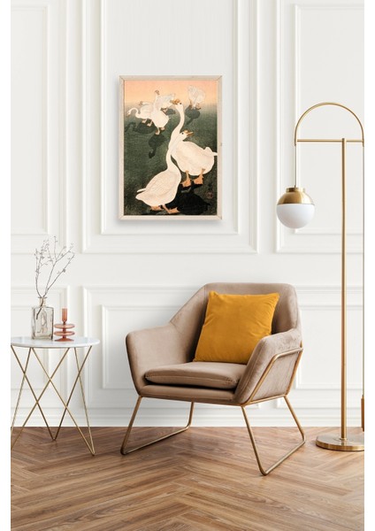 Kuğular Ahşap Çerçeveli Tablo fiyatları