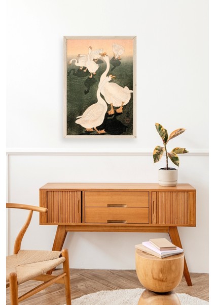 Kuğular Ahşap Çerçeveli Tablo modelleri