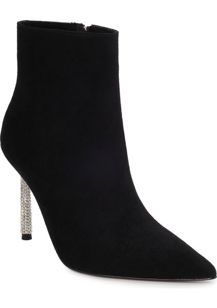 Siyah Süet Klasik Kadın Bot