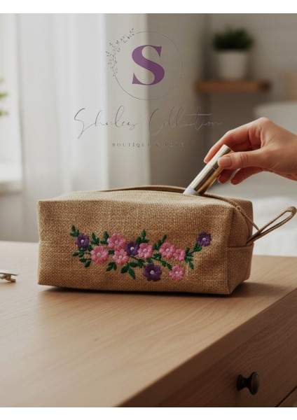 Lamineli Jüt Kumaş,makyaj Çantası