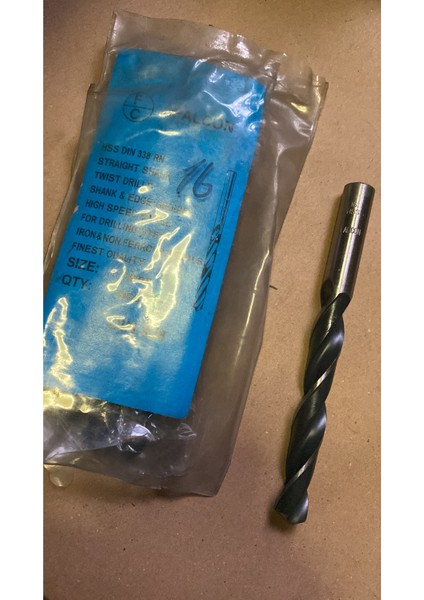 Matkap Ucu 16 mm Hss Demir - Çelik - Metal - Aliminyum 1 Adet