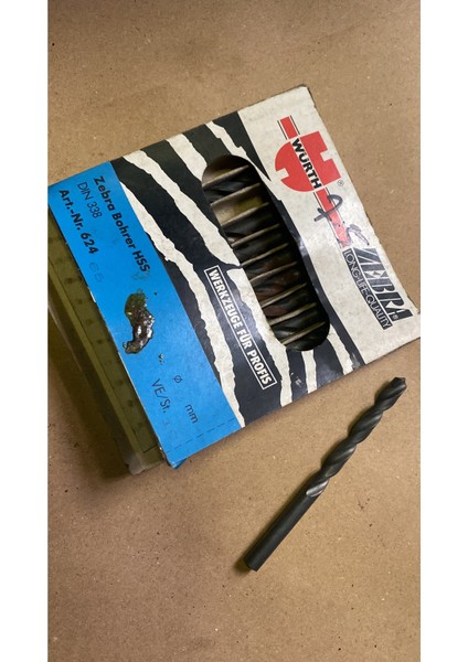 Würth Zebra Matkap Ucu 7.5 mm Hss Demir Çelik Metal Aliminyum 1 Adet