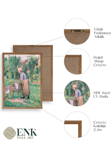 Camille Pissarro Ahşap Çerçeveli Tablo fırsatları