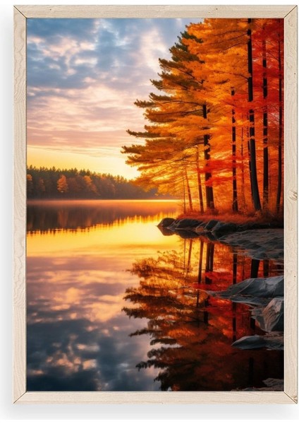 Manzara Ahşap Çerçeveli Tablo