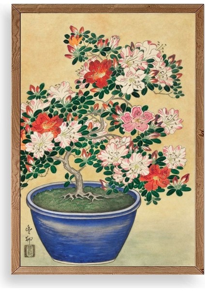Ohara Koson Ahşap Çerçeveli Tablo