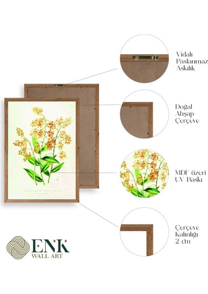 Çiçek Ahşap Çerçeveli Tablo fırsatları