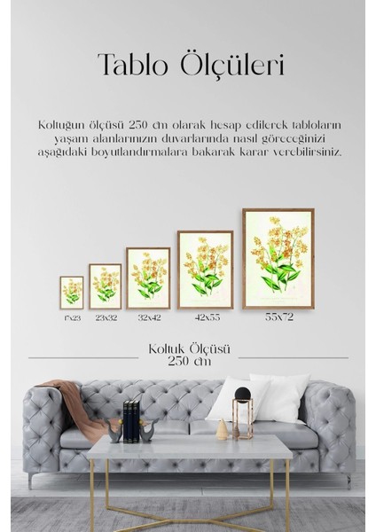 Çiçek Ahşap Çerçeveli Tablo indirimleri