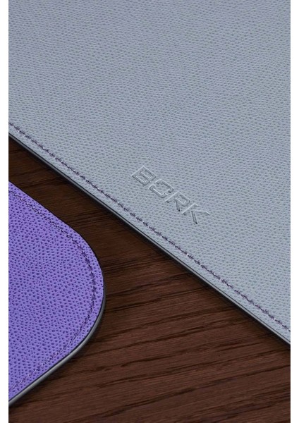 Place Mats HP540 Br|yl Iki Yönlü Gerçek Deri El Yapımı Italyan Seti