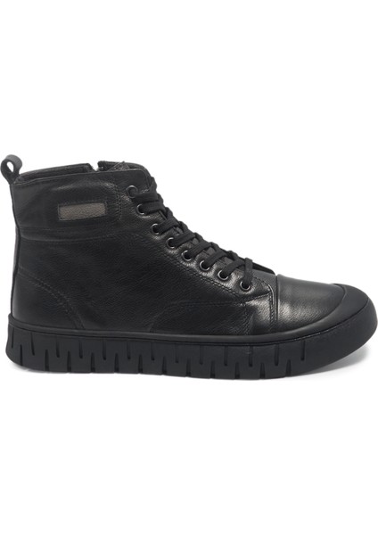 Siyah Hakiki Deri Casual Erkek Bot modelleri