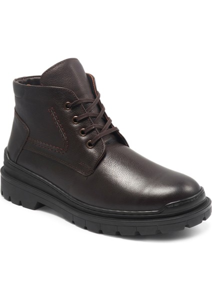 Kahverengi Hakiki Deri Casual Erkek Bot