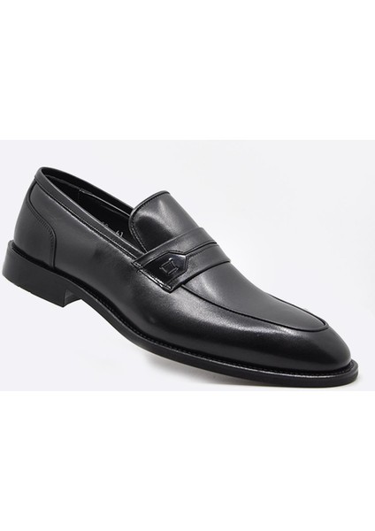 Hakiki Deri Günlük Günlük Erkek Ayakkabı Siyah 9958