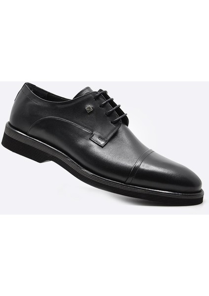 Hakiki Deri Günlük Erkek Ayakkabı Siyah 3103 46