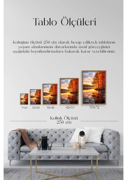 Manzara Ahşap Çerçeveli Tablo indirimleri