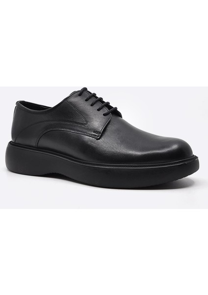 Hakiki Deri Sneaker Erkek Ayakkabı Siyah 9966 fiyatları