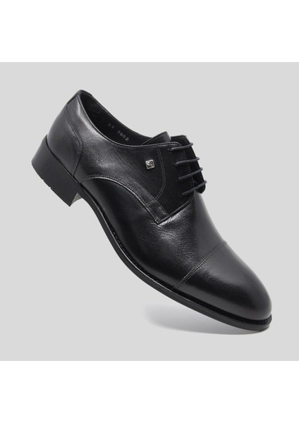 Hakiki Deri Erkek Klasik Ayakkabı Siyah 3002 114