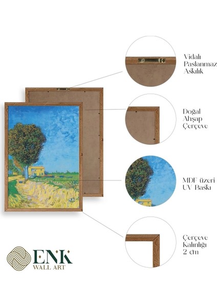 Lane Near Ahşap Çerçeveli Tablo fırsatları