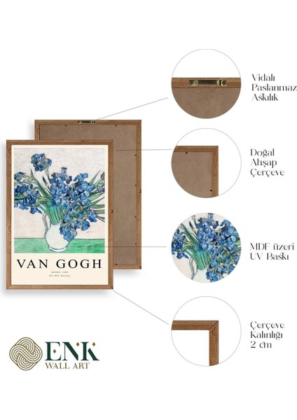 Van Gogh Ahşap Çerçeveli Tablo fırsatları